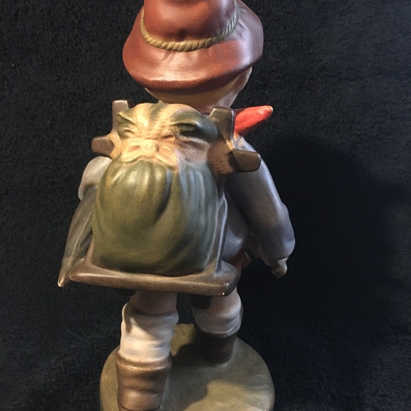 Set of Hummel Inspired Boy And Girl Ceramic Bisque Matt Finish Figurines 10”h - Picture 8 of 9